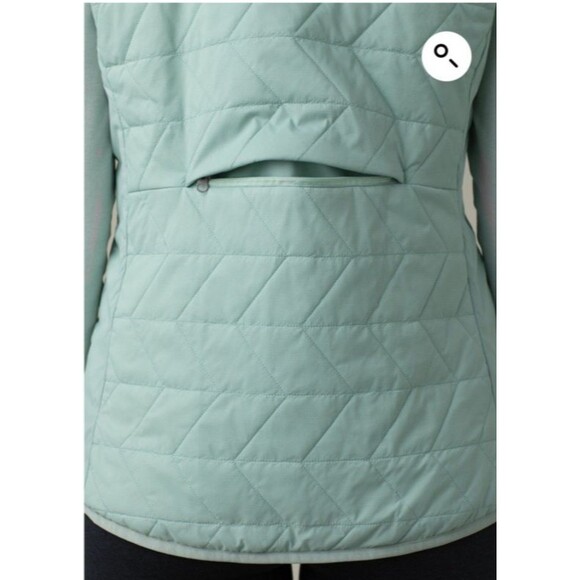 PRANA Alpine Air Zip Vest Creek Seafoam Green Outdoors Athleisure Large NWT - Picture 4 of 10